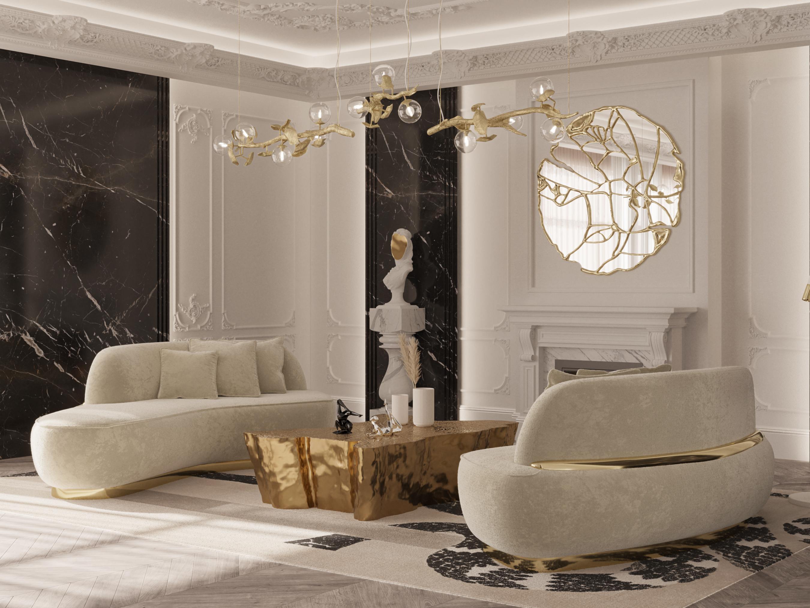 BEAUTIFUL AND CONTEMPORARY LIVING ROOM WITH THE NEUTRAL IMPERIAL SNAKE&nbsp;RUG by Rug'Society