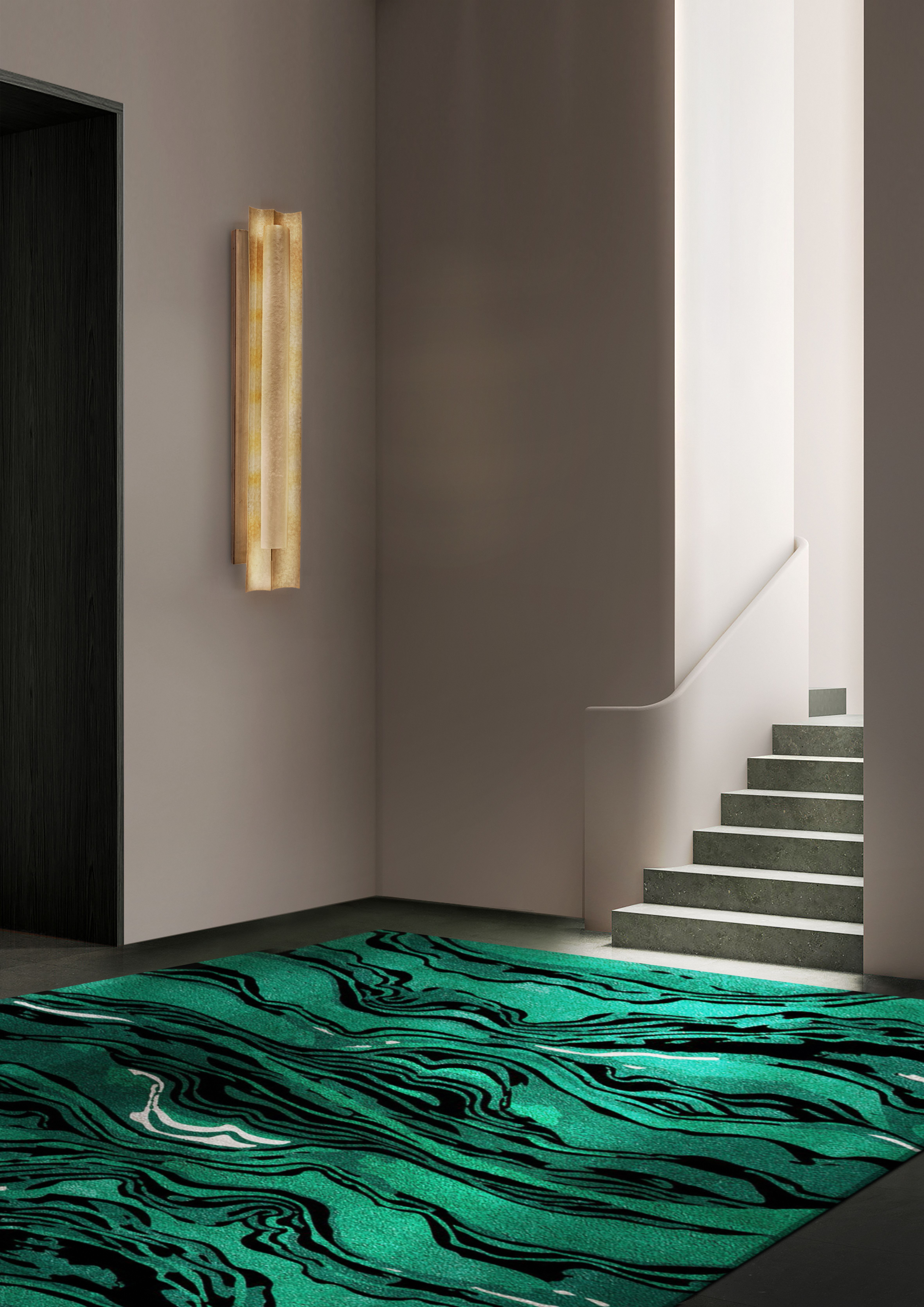 Botanical Entryway With Amazon Green&nbsp;Rug by Rug'Society