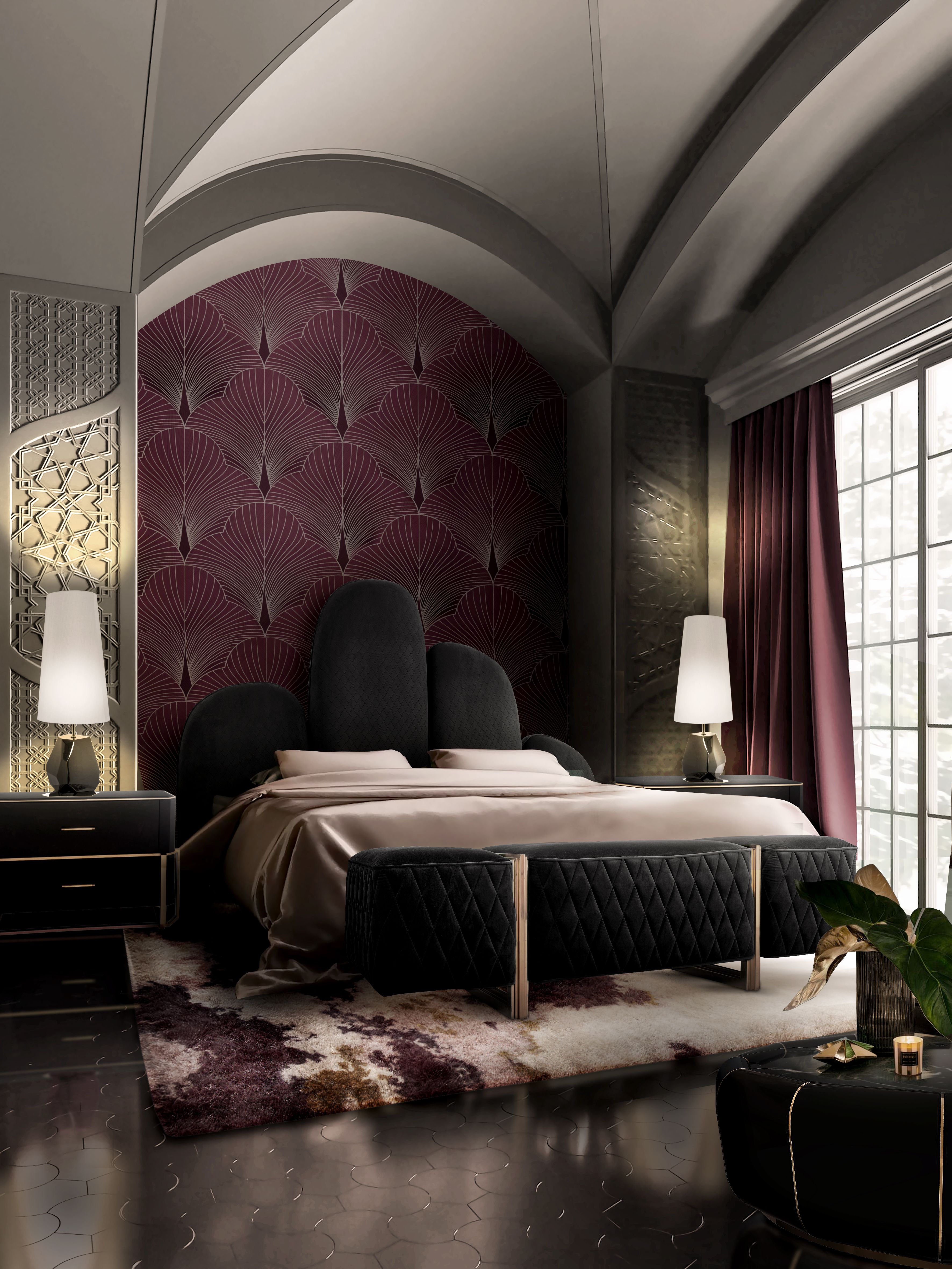 Comfy Bedroom With Ted Shaggy&nbsp;Rug by Rug'Society