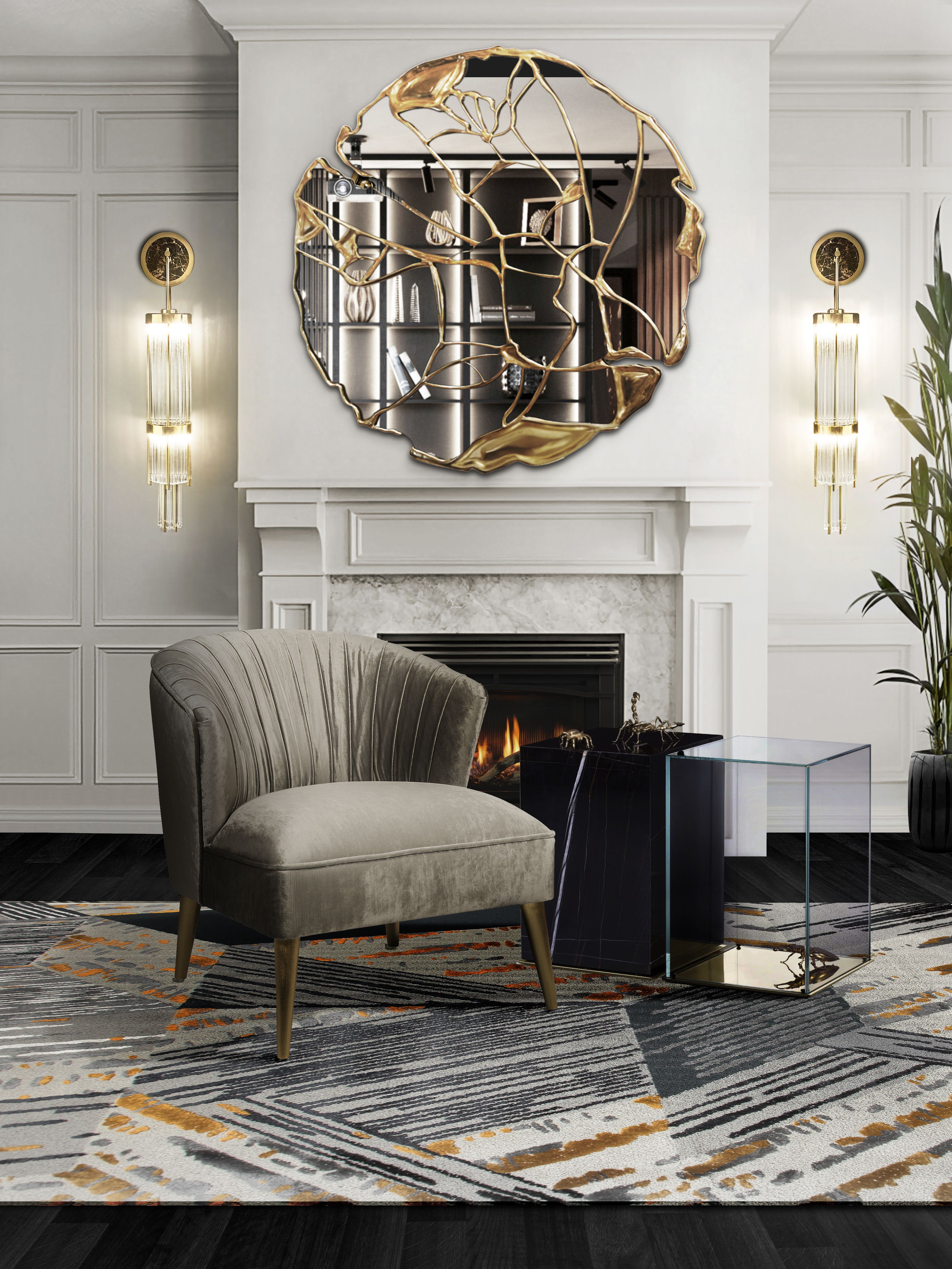 Decorated Reading Corner with the Illustrious Xisto&nbsp;Rug by Rug'Society