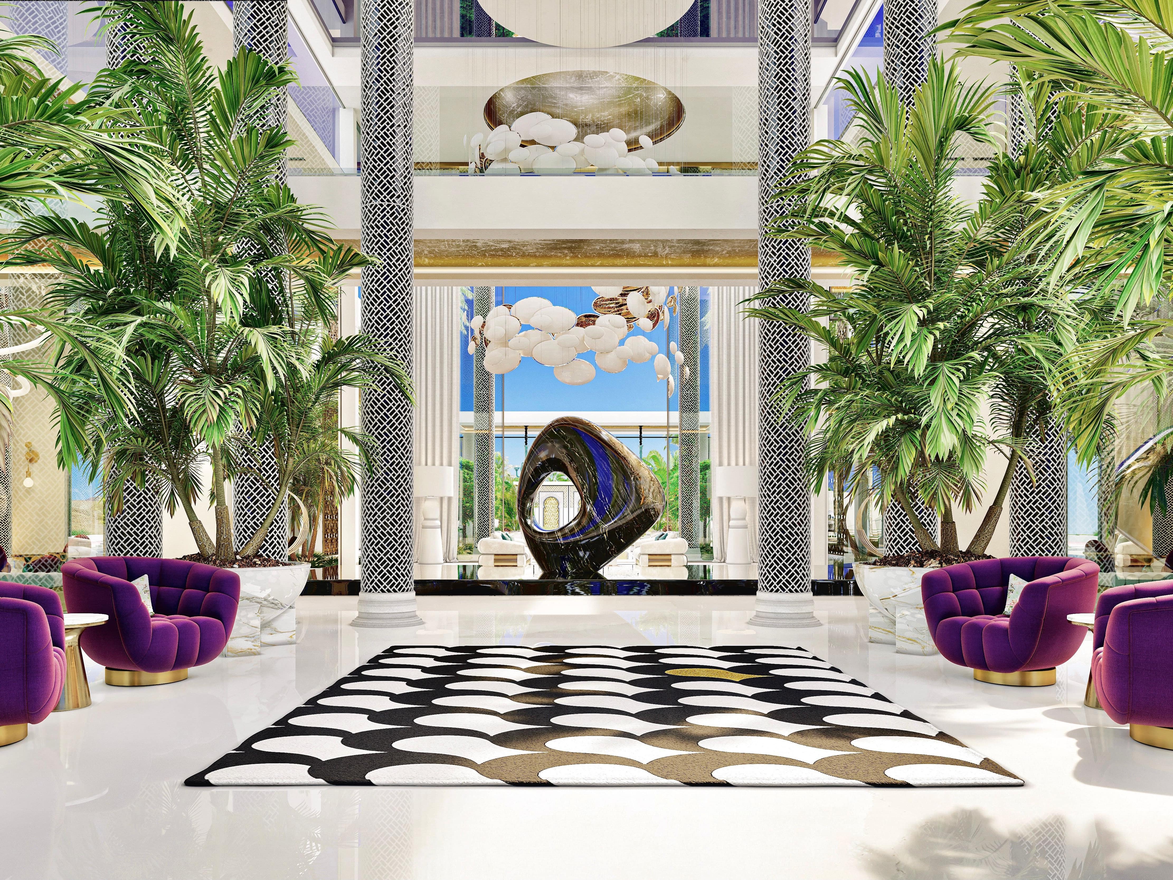 Eclectic Hallway That Looks Like An Art&nbsp;Gallery by Rug'Society