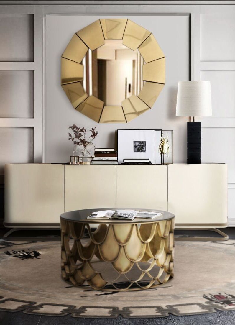 Golden Bugs Rug In a Neutral Living&nbsp;Room by Rug'Society