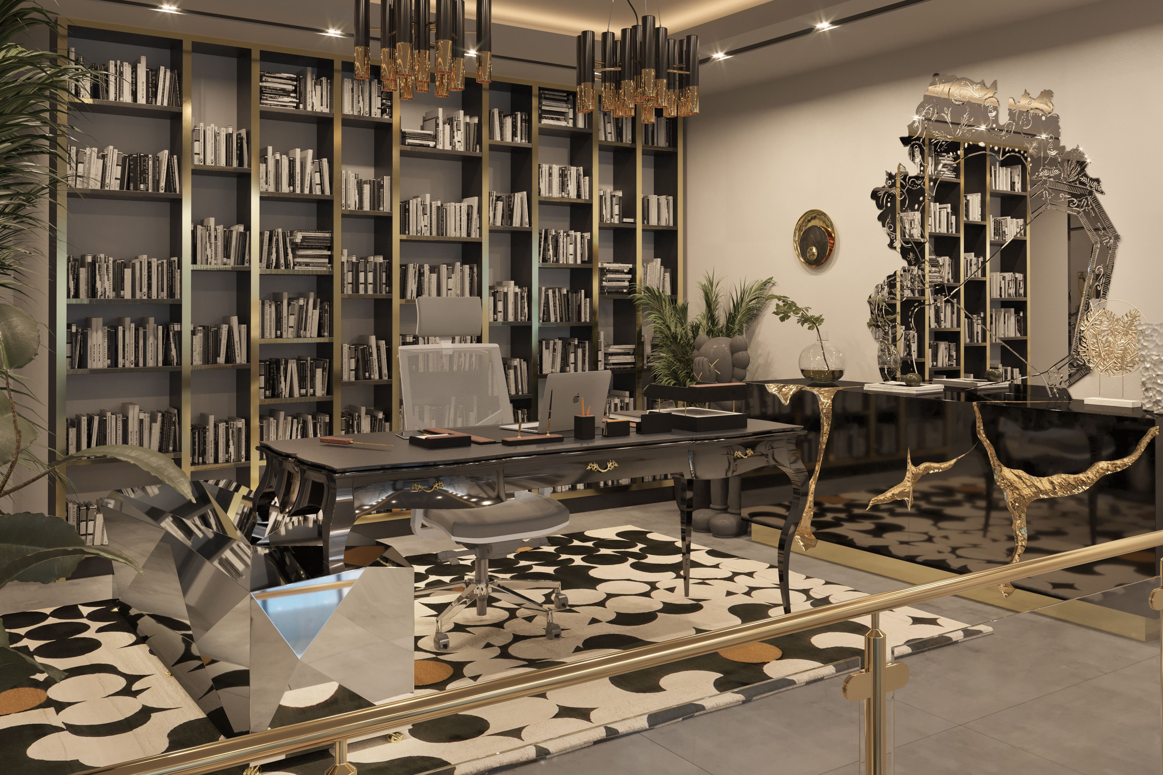 Home Office Decor With Yarsa Modern&nbsp;Rug by Rug'Society
