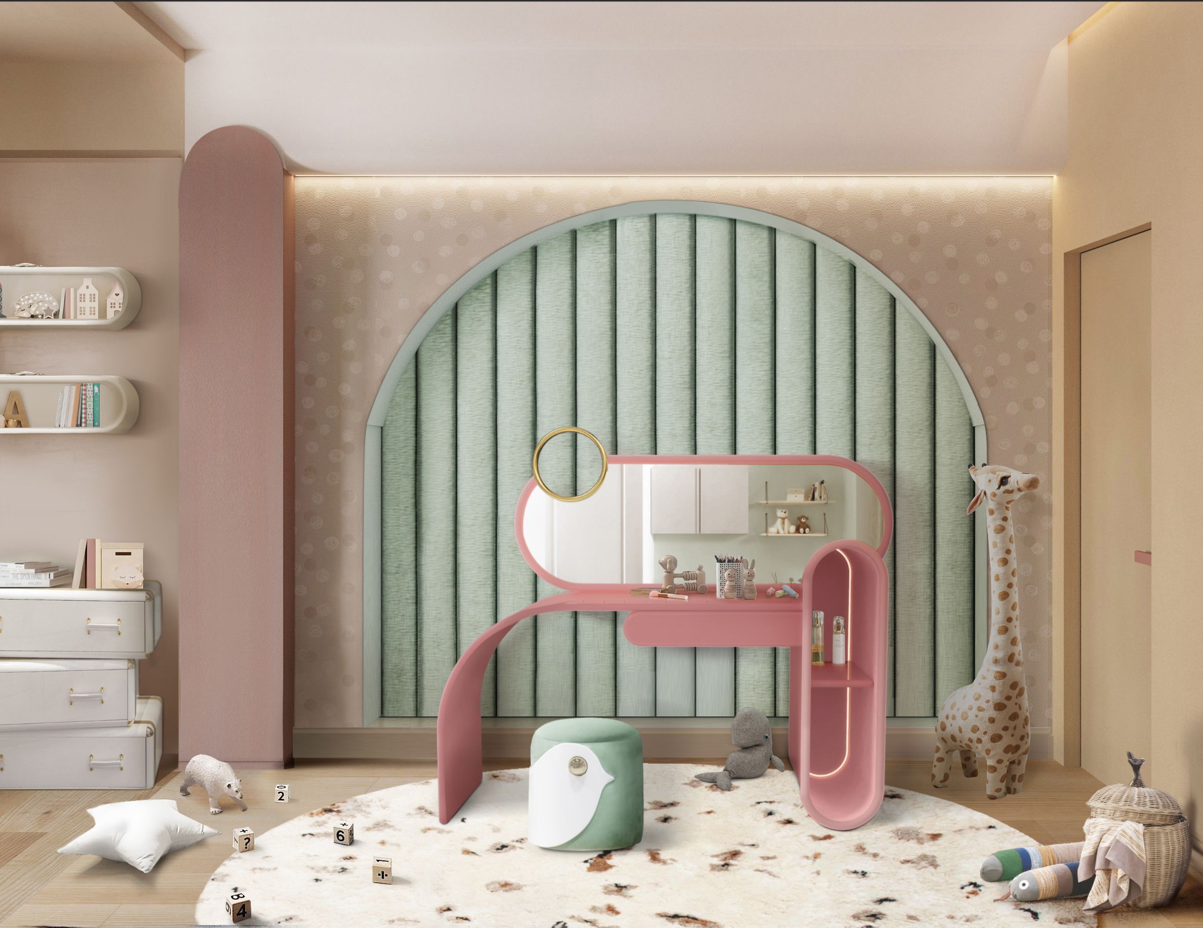 Kids' Bedroom With Oslo Shaggy&nbsp;Rug by Rug'Society