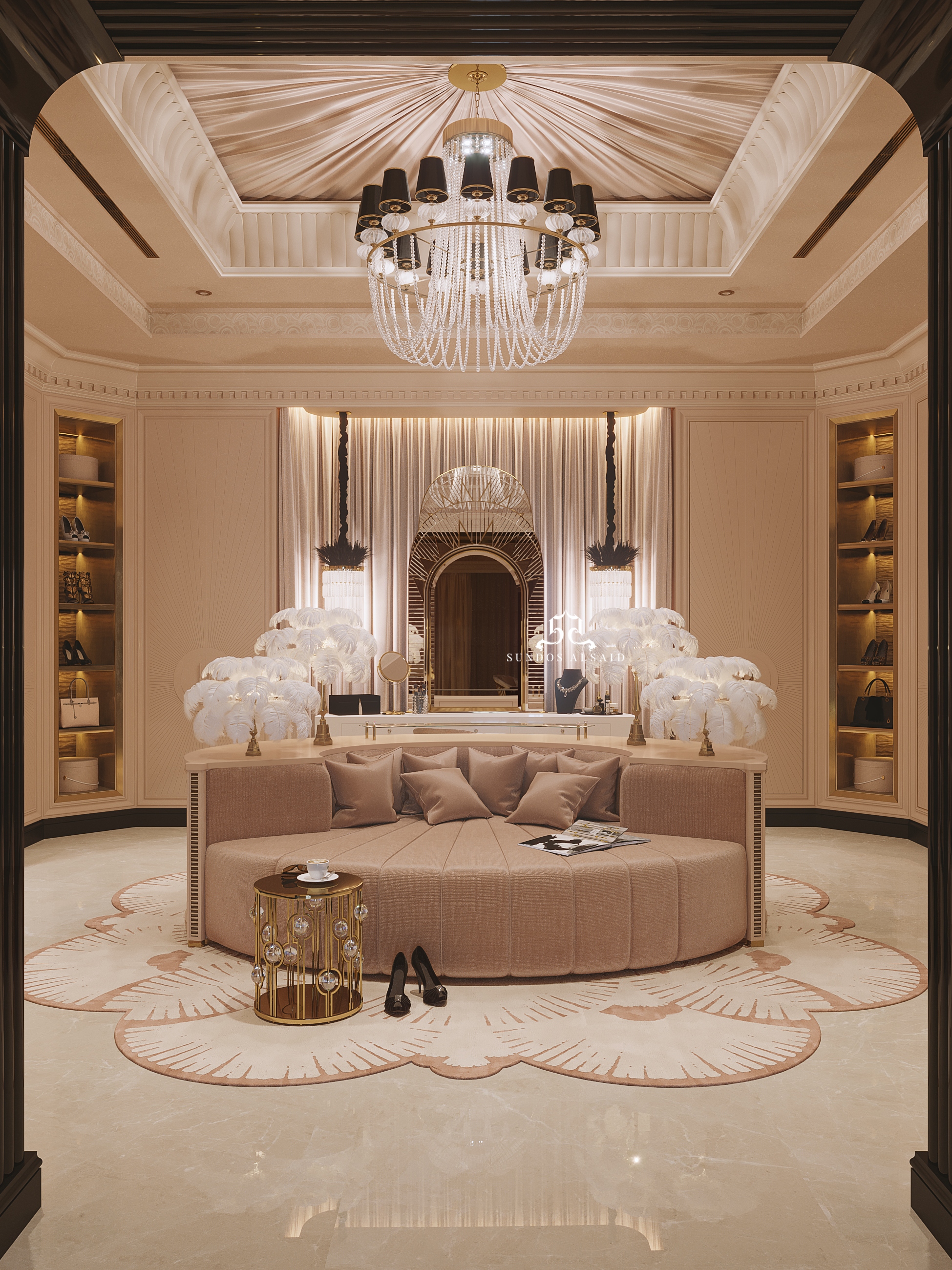 Luxurious Closet with DECO&nbsp;RUG by Rug'Society