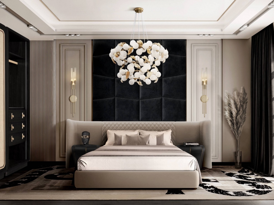 LUXURY BEDROOM DESIGN WITH THE UNIQUE IMPERIAL SNAKE&nbsp;RUG by Rug'Society