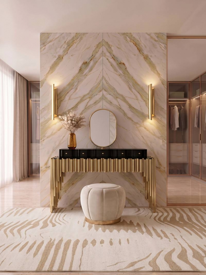 Luxury Walk-In Closet With Kotta Rug - Rug'Society