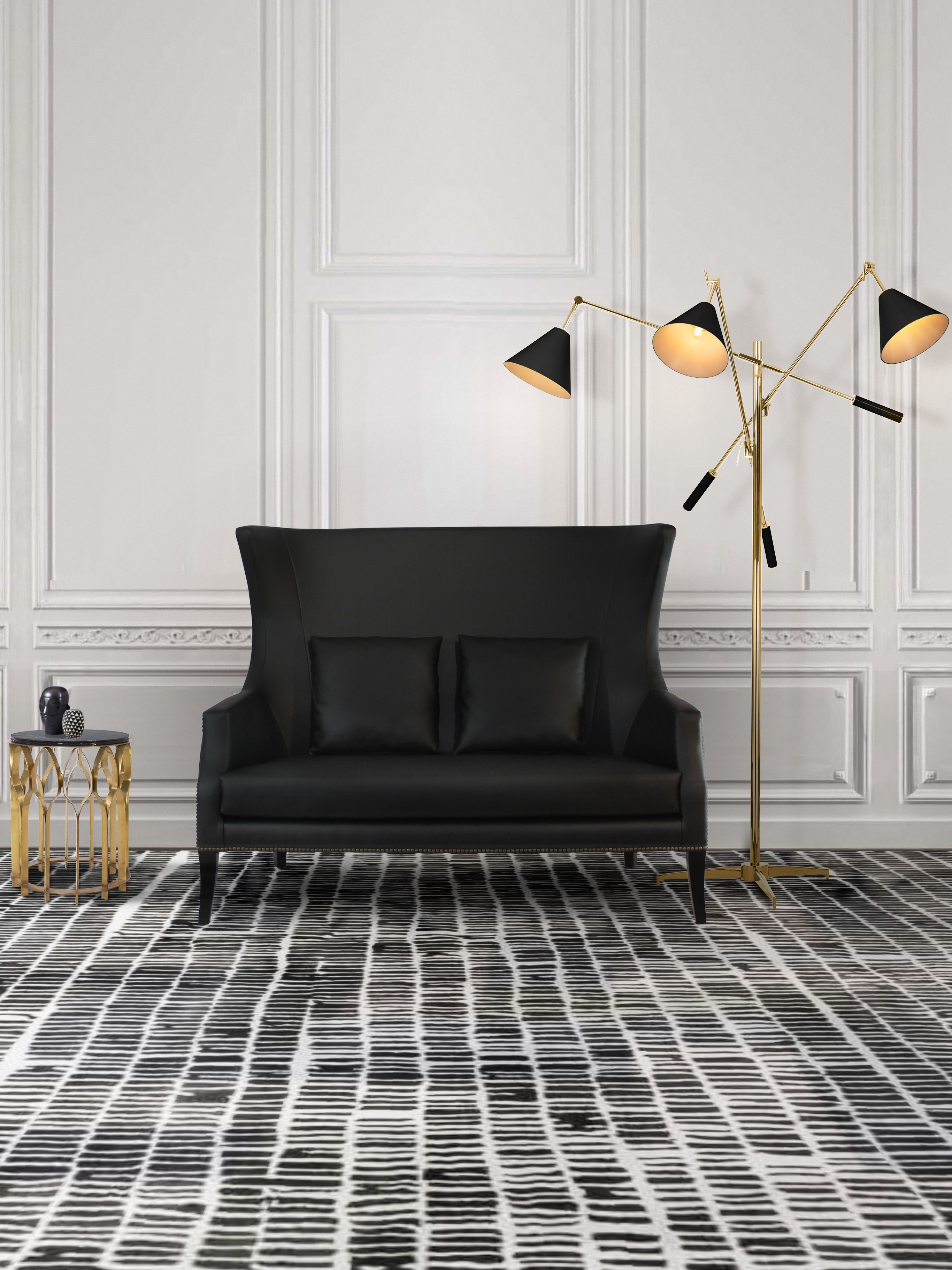 Minimalist Hallway With Coll Area&nbsp;Rug by Rug'Society