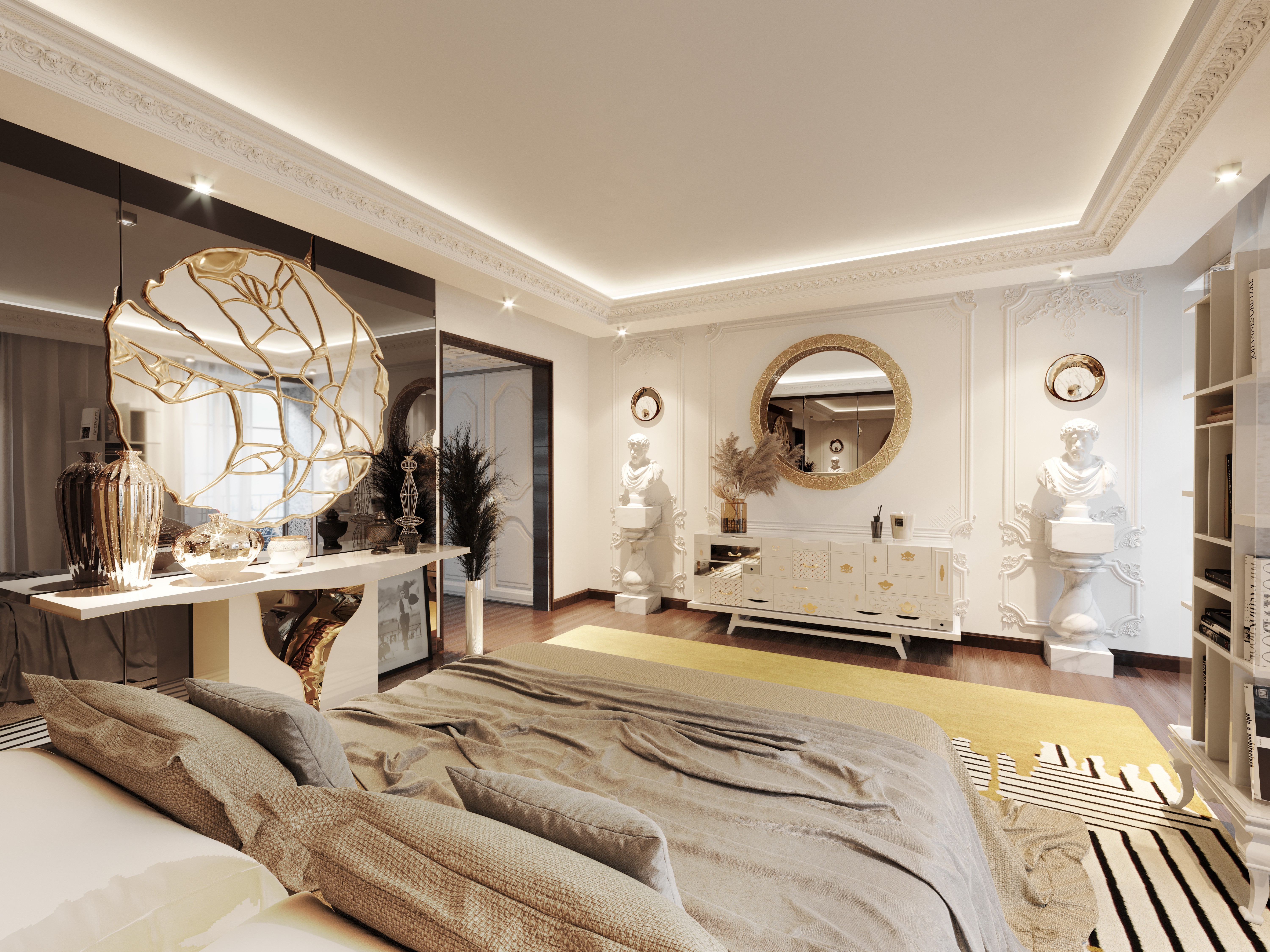 MODERN BEDROOM DESIGN WITH THE UNIQUE VALENCIA&nbsp;RUG by Rug'Society