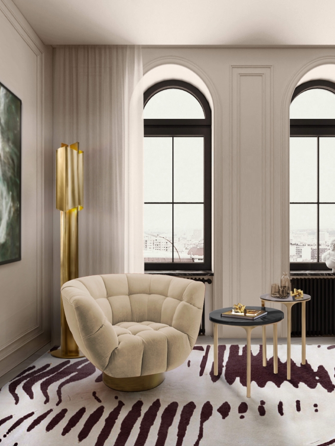 Modern Classic Reading Corner With Kotta&nbsp;Rug by Rug'Society