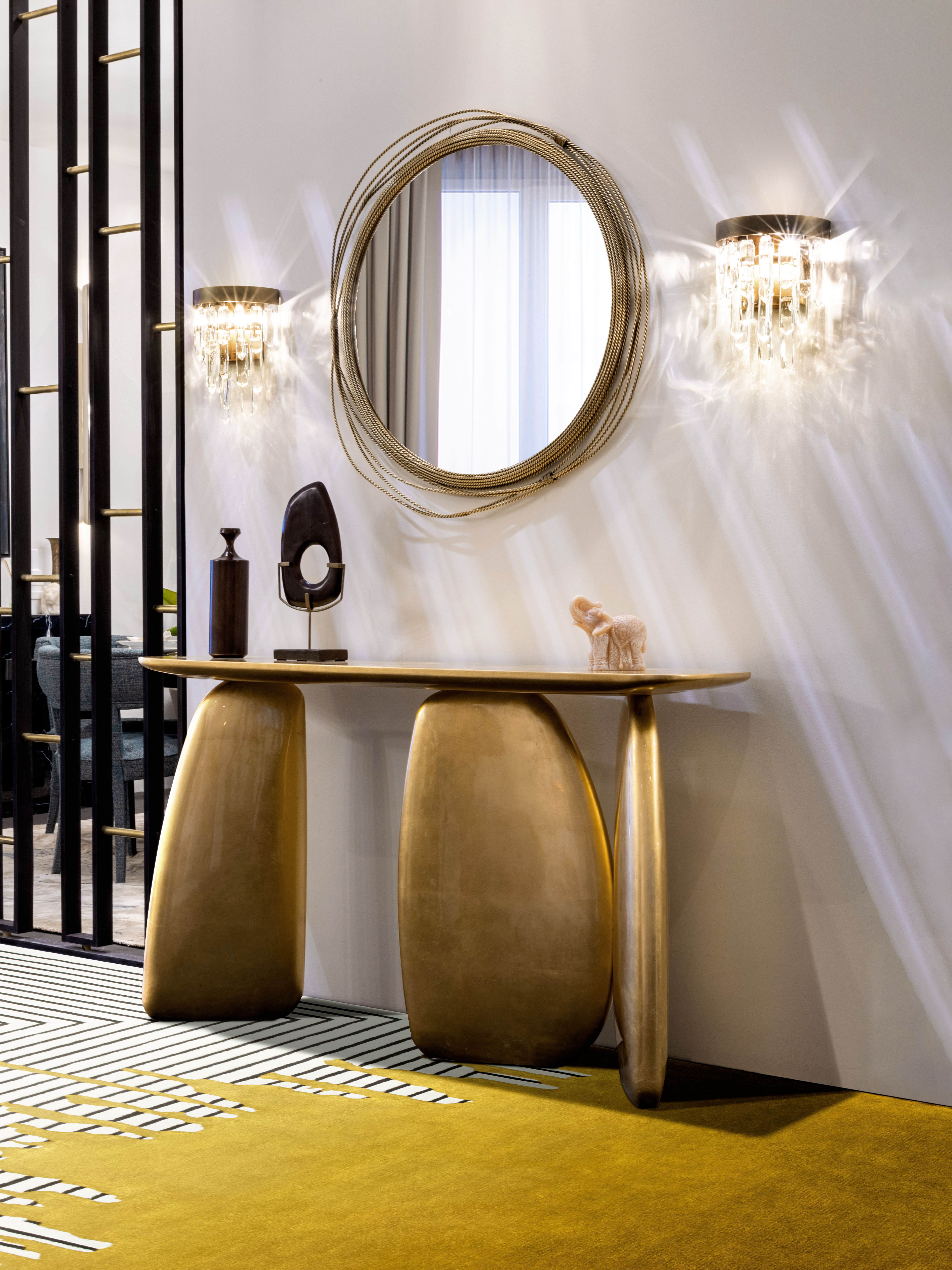 Modern Contemporary Hallway With Valencia Area&nbsp;Rug by Rug'Society