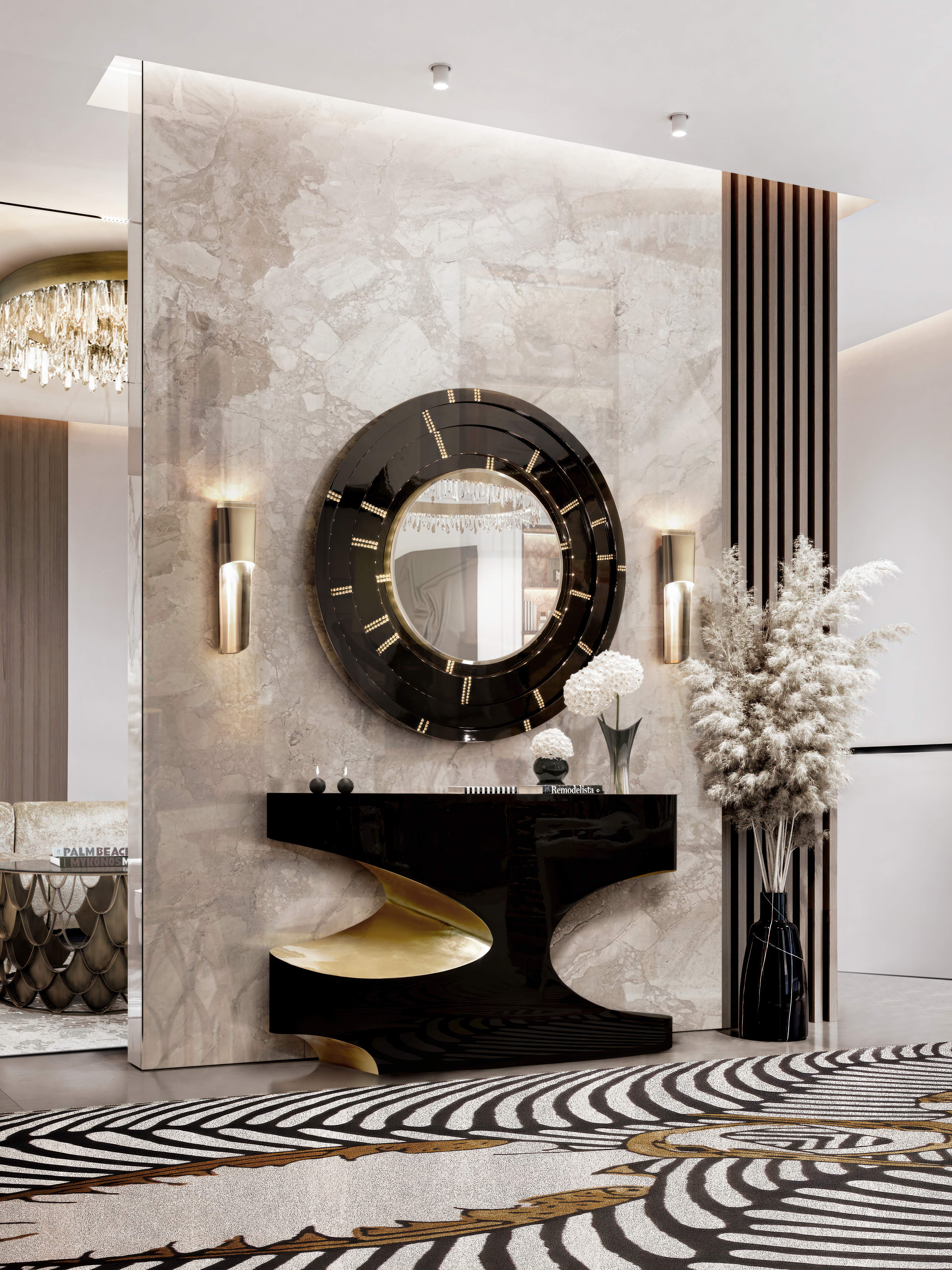 MODERN HALLWAY DESIGN WITH THE UNIQUE COUPLE&nbsp;RUG by Rug'Society