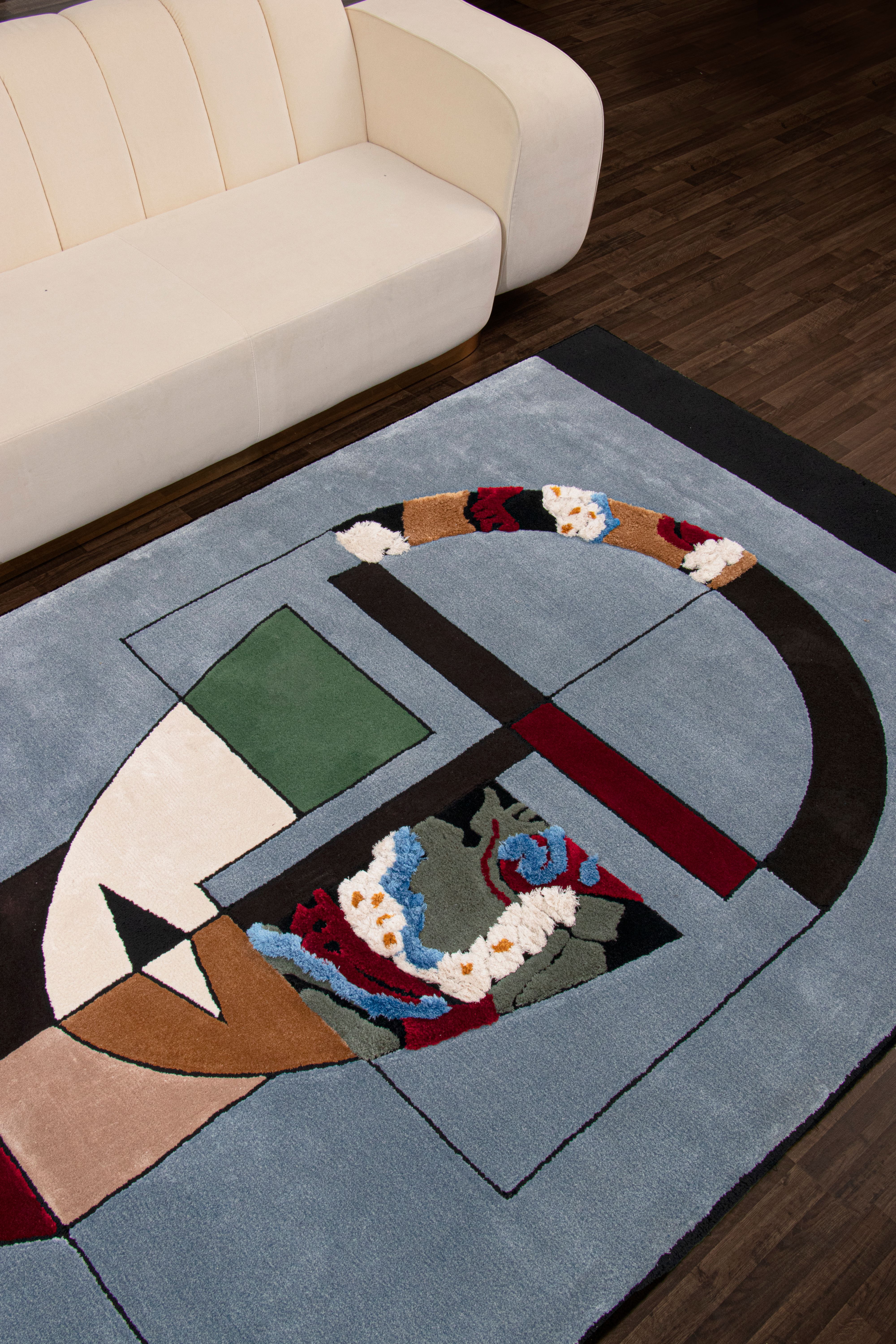 Modern Living Room With Mira&nbsp;Rug by Rug'Society