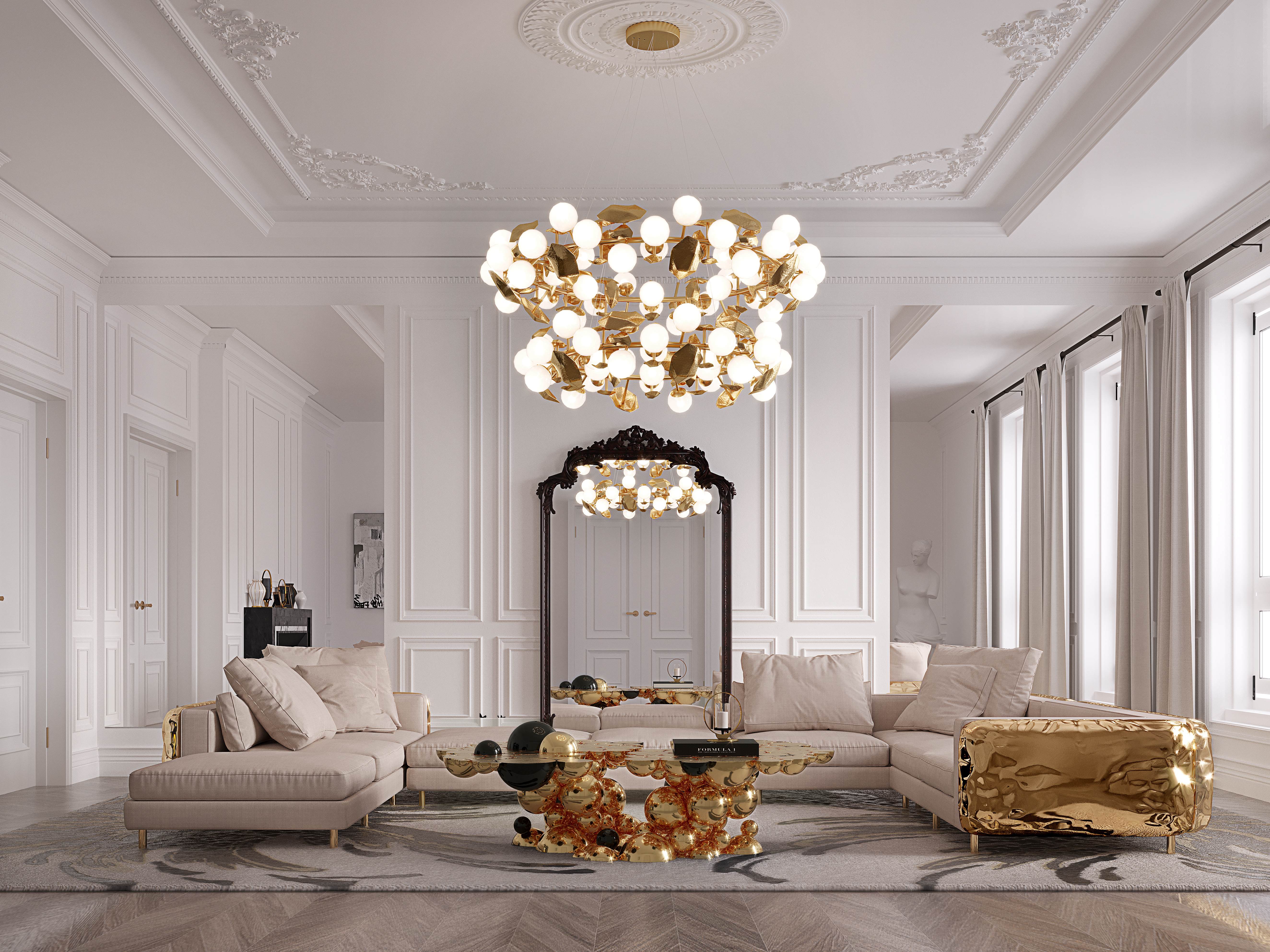 MODERN LIVING ROOM WITH THE CAPTIVATING NEPTUNO&nbsp;RUG by Rug'Society