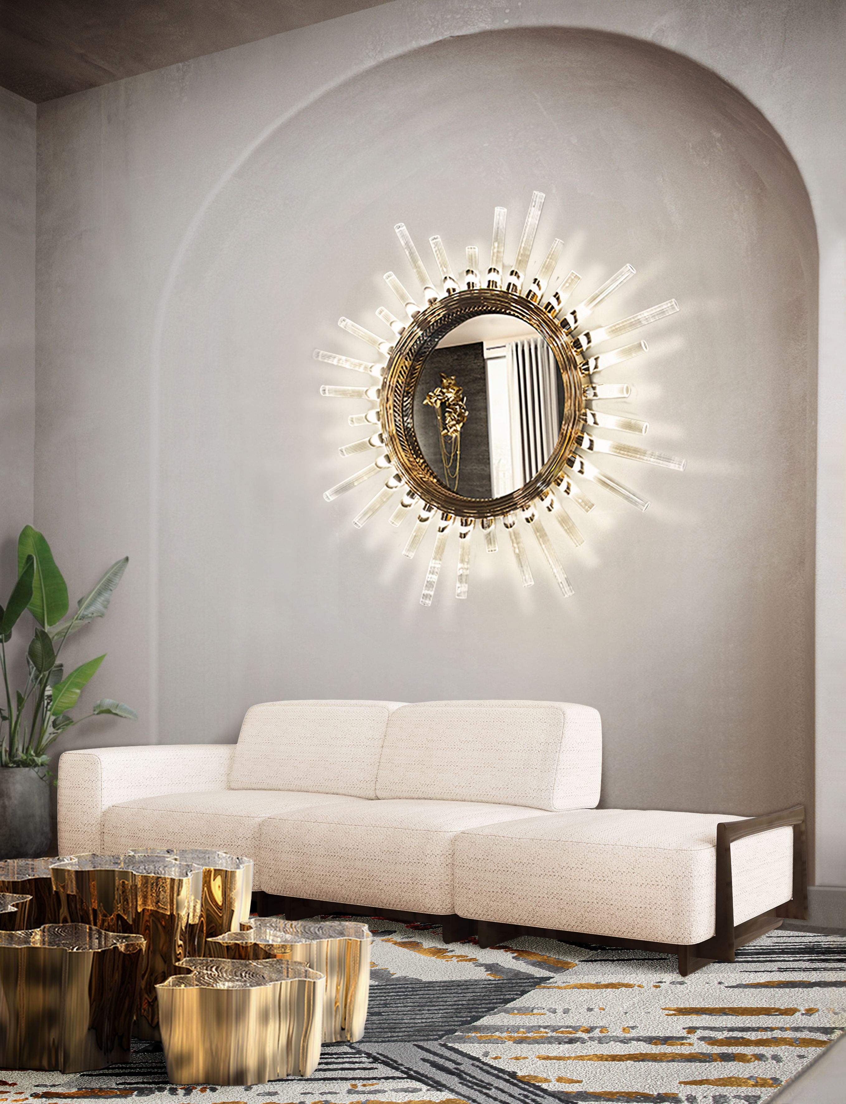 Relaxing Living Room With Xisto Contemporary&nbsp;Rug by Rug'Society