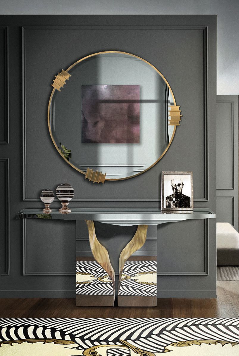 Silver and Gold Hallway With Couple Modern&nbsp;Rug by Rug'Society