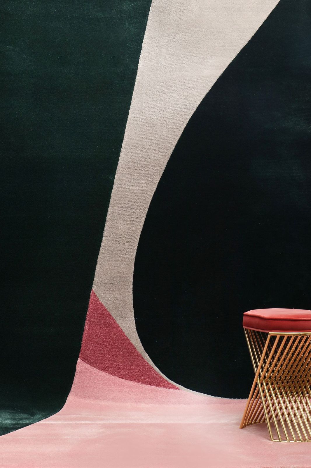 Soft And Organic Curves by Foil&nbsp;Rug by Rug'Society