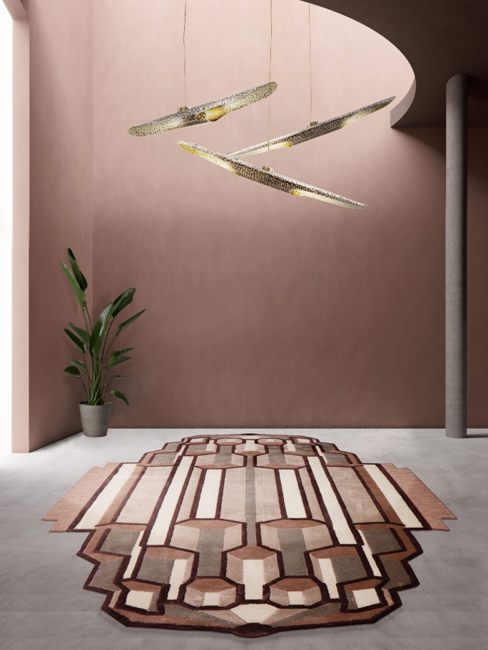 Vibrant Elegant Hallway With Lucy&nbsp;Rug by Rug'Society