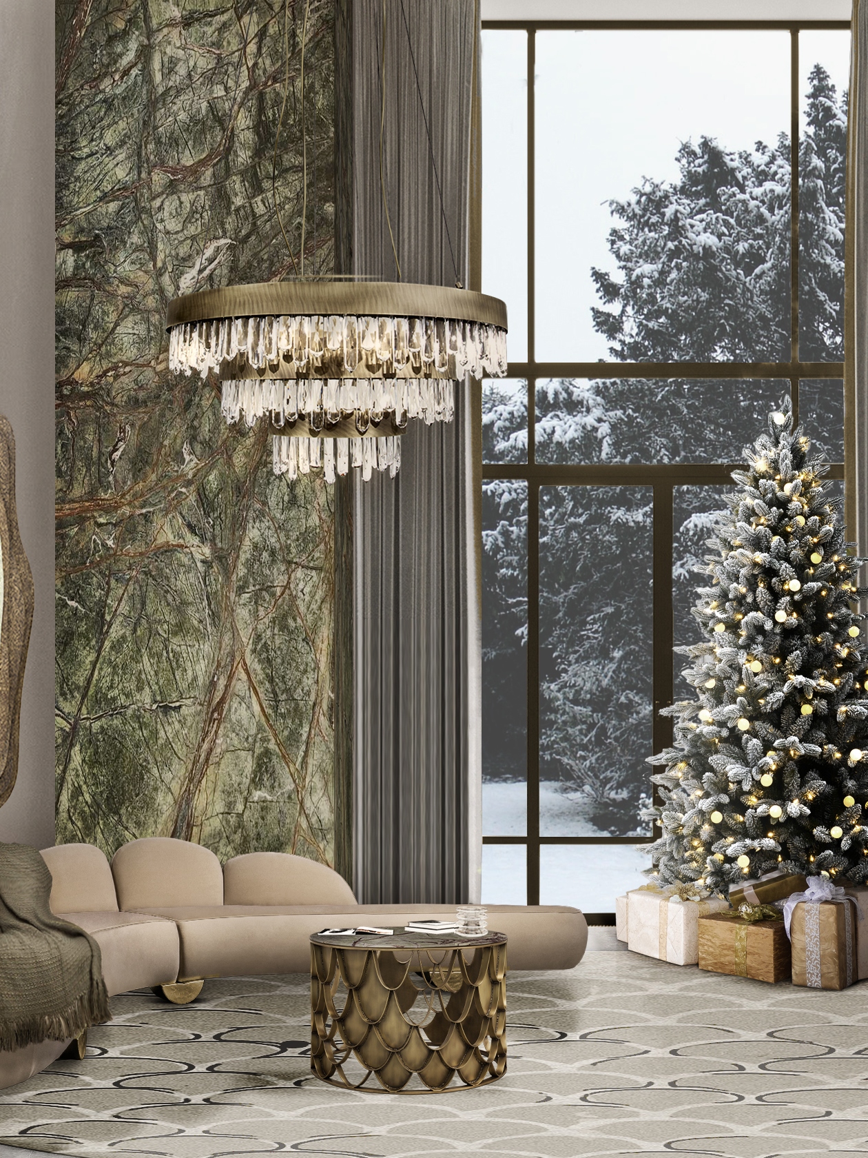 Winter Holiday Decor Inspiration With koi&nbsp;Rug by Rug'Society