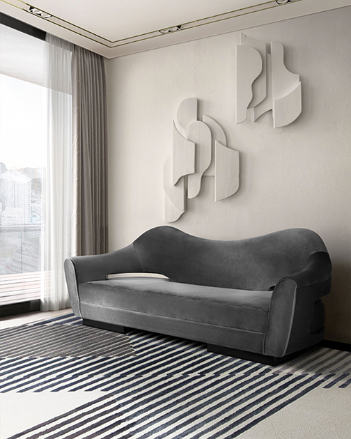 Art Gallery With Simba Geometric Rug by Rug'Society