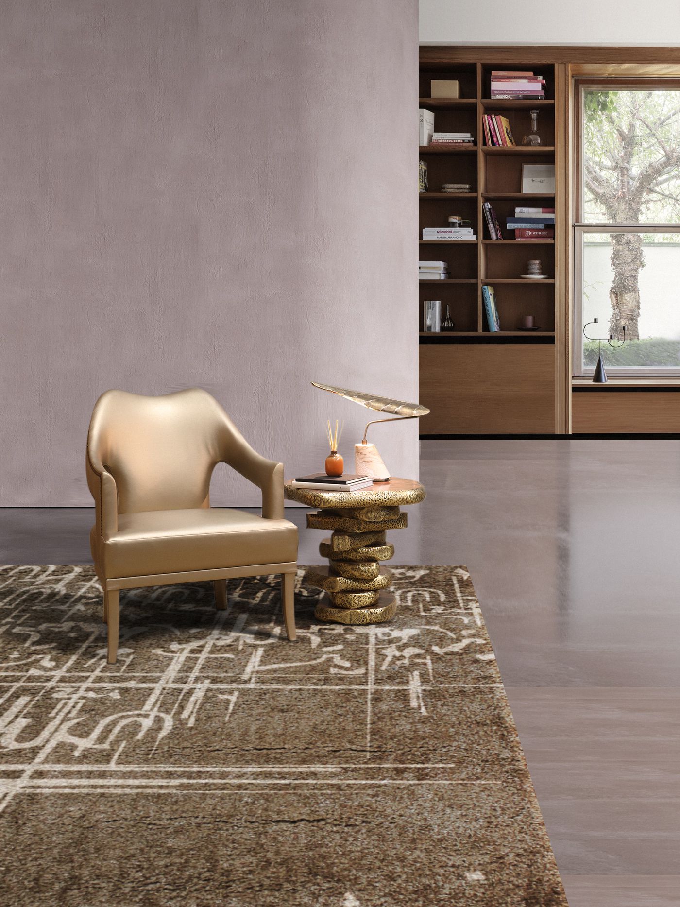 Blanc Ink Rug by Rug'Society
