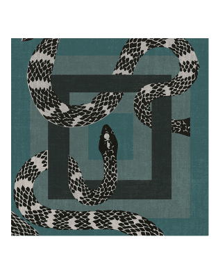 Imperial Snake Square Rug by Rug'Society