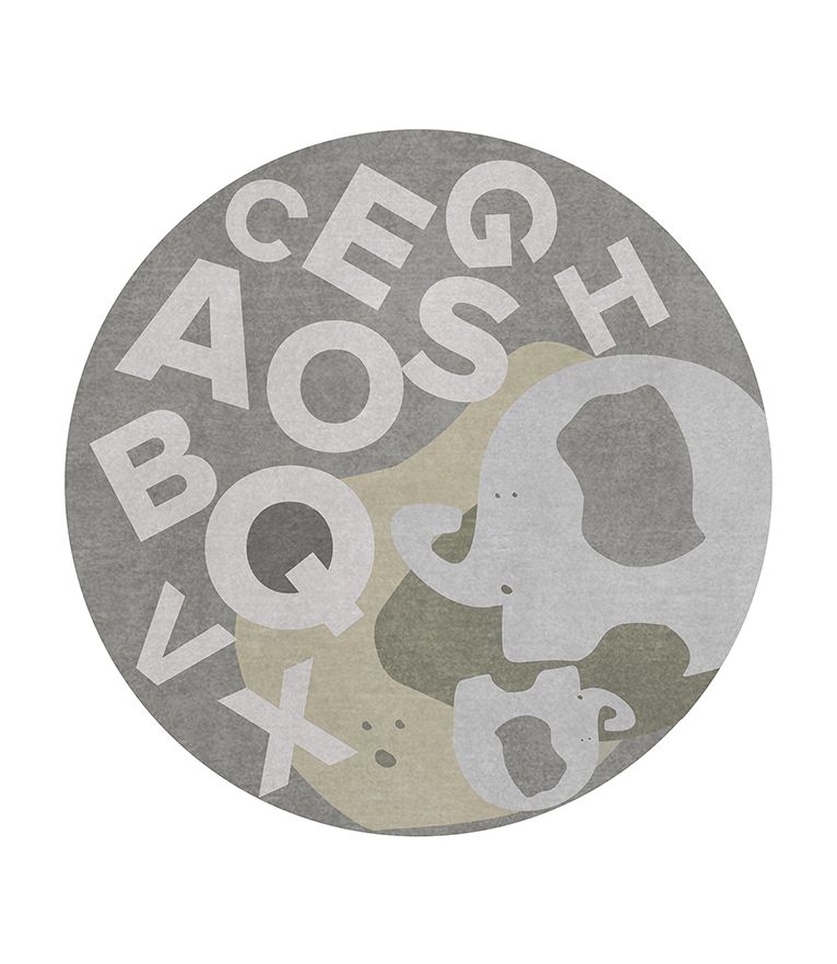 The Elephant's Spell Kids Rug by Rug'Society