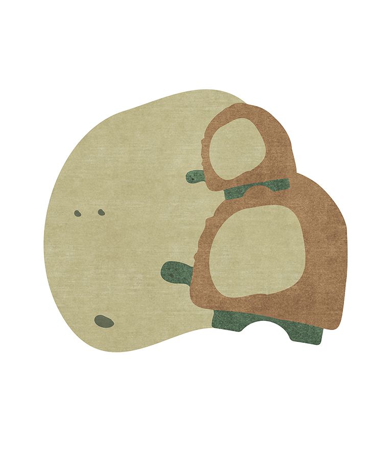 Turtle Shell Kids Rug by Rug'Society