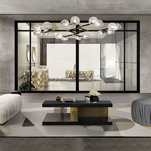 Modern Closet With Geometrical Joh Rug by Rug'Society